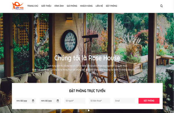 website cung cấp dịch vụ đặt ph&ograve;ng trực tuyến